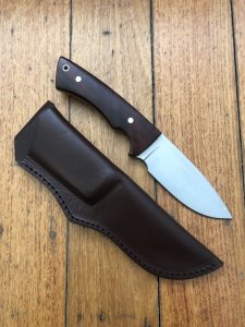 Muela Knife: Muela RHINO Knife with Cocobolo Handle & Custom made Sheath