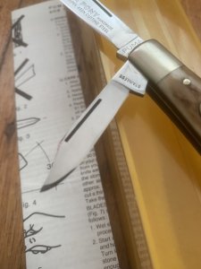 Puma Knife: Puma Original Rare 1977 Pony 620 Twin Blade Knife with Stag Antler Handle #27282