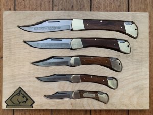 Puma Knife: Collectable Circa 1970'S-80'S Rare 5 Piece Folding Knife Set