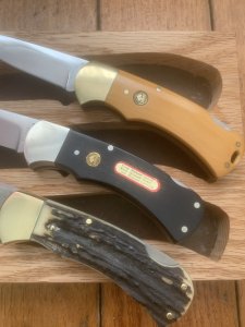 Puma Set of 3 - Full Size 4 Star Folding Knife Set in Display