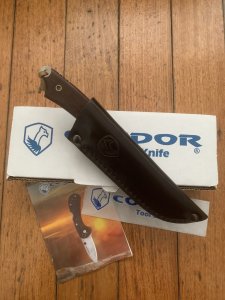 Condor Tool & Knife Company El Salvador Native Hunter Knife with Leather Sheath