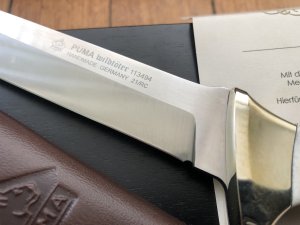 Puma Knife: Puma Limited Edition 113494 Model Wildtöter Handmade Knife with Stag Antler Handle