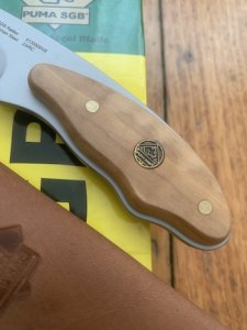Puma Knife: 2023 Puma SGB Rattler Fixed Blade Knife with Olive Wood Handle
