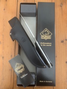 Puma Knife: Puma 2026 Model German GEK Expedition Knife in Black Box