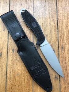 SOG Vintage Original early USA model TL-01 Team Leader Tactical Knife with Heavy Duty Leather Sheath