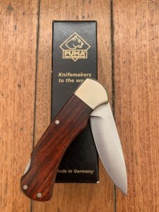 Puma Knife: Puma 2011 4 Star Full Sized Folding Lock Knife with Cocobolo wood Handle