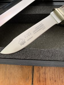 Puma Knife: Puma 2007 Waidbesteck Set (Waidblatt and Nicker) twin knife set