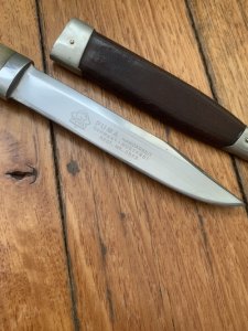 Puma Knife: Puma 1980 Vintage 3573 Boot Knife with Stag Handle & Original Sheath #14081