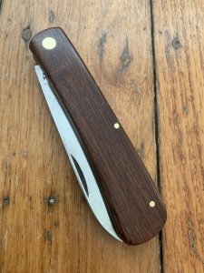 Puma Knife: Puma 644 Original Folding Pocket Knife with Jacaranda Handle Circa 1982 Model