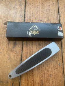 Puma Knife: Puma HUNTEC II Plain Edge Black Handled Linerlock Folding Knife in Puma Box