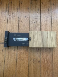 Puma Knife: Puma Medici 2024 Special Limited Edition, Damascus, Mammoth Tooth and Gold Etching in Display Box 0/50