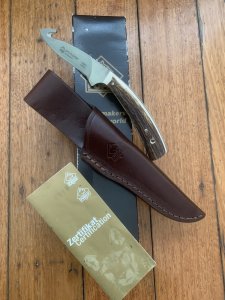 Puma Knife: Puma 2005 Pro Hunter Gut Hook Knife with Stag Antler Handle