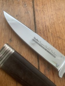Linder Original Classic Super Stahl Nicker Knife with Stag Handle
