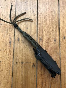 CRKT COVERT TRIUMPH TACTICAL MILITARY TANTO BLACK BLADE NECK/BOOT KNIFE
