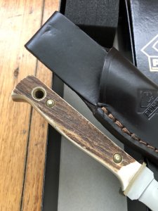 Puma Knife: Puma 2004 Hunters Pal with Stag Handle & Dark Brown Sheath