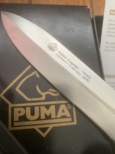 Puma Knife: Puma Original 2008 FROGMAN 13 6300 in Original Sheath and Box