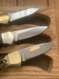 Puma Set of 3 - Full Size 4 Star Folding Knife Set in Display