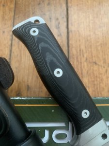 Cudeman Model 120-M MT-5 Fixed Blade Survival Knife with Leather Sheath