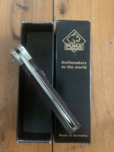 Puma Knife: Puma 2008 4 Star Full Sized Folding Lock Knife with Cocobolo wood Handle
