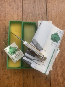 Puma Knife: Puma 1980 Rare model 895 Lord Folding Knife with Stag Handle Original Box and matching Warranty