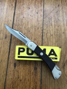 Puma Knife: Puma Model 260 Original Lieutenant Lockback Folding Knife in Yellow Box