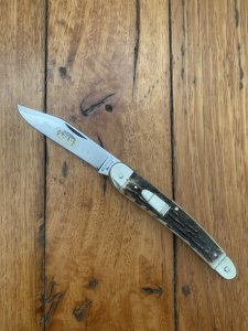 Puma A G RUSSELL 1974 Rare 9mm Luger Bullet Commemorative Club Knife No:106