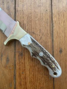 Puma Knife: Puma IP LongHorn Boar & Deer Hunter with Stag Antler Handle
