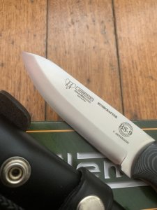 Cudeman Model 206-M Fixed Blade BS-9 Bushcrafter Fixed Blade Knife With Multi-Position Leather Sheath