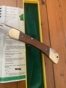 Puma Rare model 970 Game Warden 1993 Folding Lock Knife in box #49392