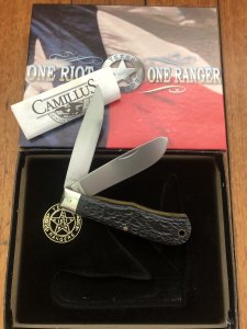 Camillus Texas Ranger Knife: Texas Ranger Limited Edition Commemorative in original Collectable box