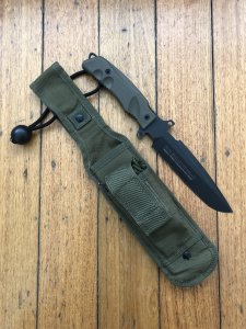 FOX KNIVES:  Fox FX-G3M Predator-I Knife with Tactical Sheath  & Extras