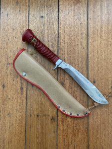 Puma Knife: Puma Rare Version 1981 SEA HUNTER 17 6363 in Original Sheath