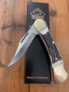 Puma Knife: 2008 Puma Earl Folding Knife with Stag Antler Handle