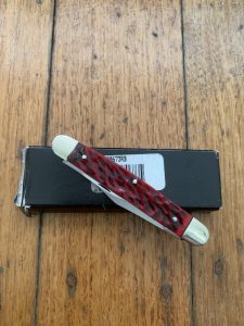 Puma Knife: Puma Bantam Folding Knife with Bright Red Bone Handle 2004