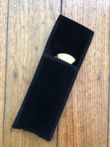 Knife Sheath: Single Black Velvet soft Folding Knife Pouch