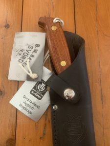 SVORD New Zealand made Svord 280B Bowie Knife 6.5" Swedish Carbon Steel Mahogany Handle