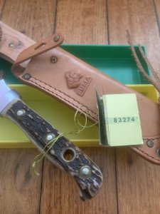 Puma Knife: Puma Original 1972 White Hunter 116377 in original box & warranty