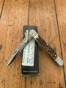 Puma Knife: Puma Large Medici Lock back Knife with Stag Handle 2004-1