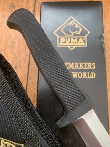 Puma Knife: Puma Trail Guide Fixed Blade Knife with Krayton Handle