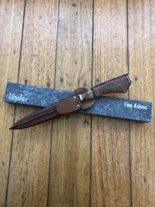 Linder Gaucho 5 Knife with Rosewood and Rubber Wood Handle