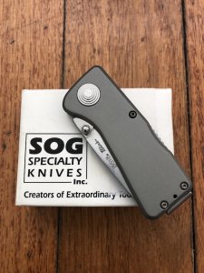 SOG Vintage Original SOG BLINK GRAPHITE Small Folding Lock Knife