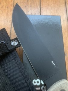 Ontario Ranger Series RAT 7 with Micarta Handle and Black Nylon Tactical Belt Sheath