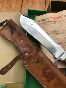 Puma Knife: Puma Rare 1968 Jacaranda White Hunter Knife with Original Box Paperwork & Receipt #76582