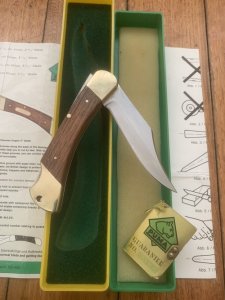 Puma Rare Model 965 Deer Hunter 1978 Folding Lock Knife Serial # 12871 in original box