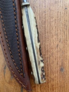 Puma Knife: Puma 11 6398 Original 'Used' 1974 Hunters-Friend with custom sheath #98474