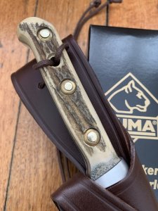 Puma Knife: Puma 2013 Bowie Handmade Knife with Stag Antler Handle