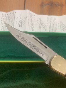 Puma Rare Model 965 Hoffritz Deer Hunter 1987 Folding Lock Knife In Original Box Serial # 43782