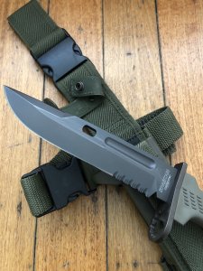 FOX KNIVES:  Fox SF-CC03 SPARTON DEFENDER Knife with Kydex & Webbing Sheath