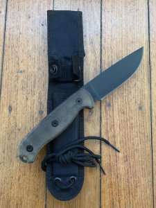 Ontario Ranger Series TAK 1 with Micarta Handle and Tactical Belt Sheath