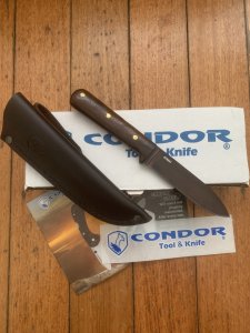 Condor Tool & Knife Company El Salvador KEPHART Knife with Leather Sheath